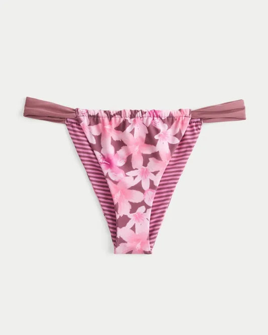 Reversible Wide-Strap Cheeky Bikini Bottom
