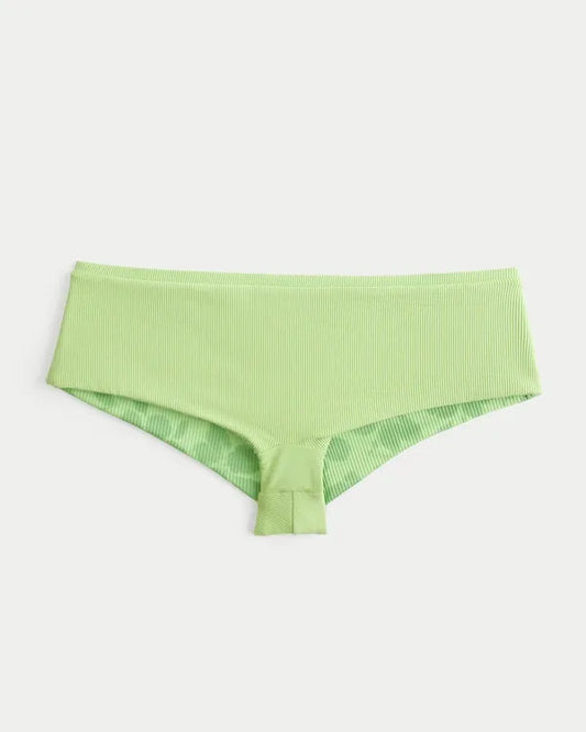 Two-Tone Rib Reversible Swim Shortie