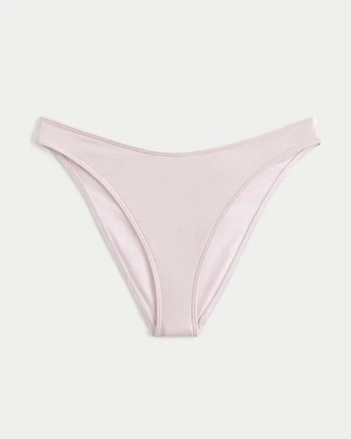 Shimmer High-Leg Cheeky Bikini Bottom