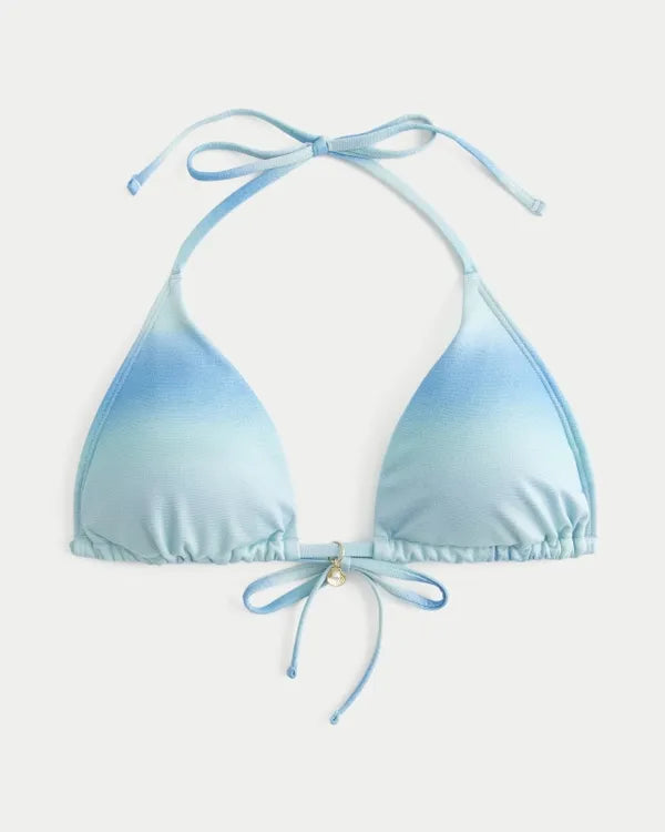 Shimmer Charm Triangle Bikini Top