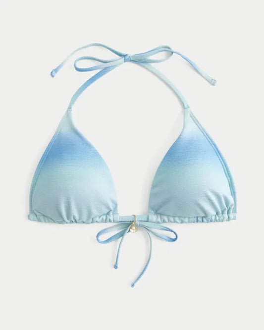 Shimmer Charm Triangle Bikini Top