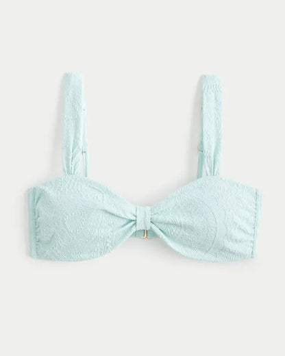 Jacquard Scoop Bikini Top