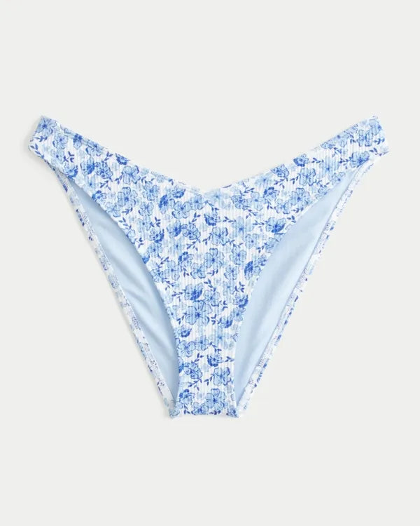Ribbed Cheeky Bikini Bottom