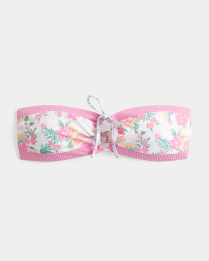 Wide Strap Bandeau Bikini Top