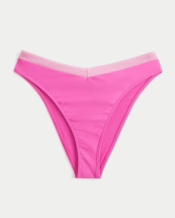 Curvy High-Rise V-Waist Cheeky Bikini Bottom