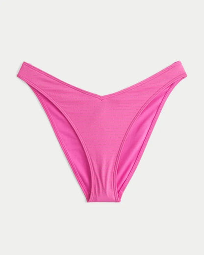 Shimmer Stripe Cheeky Bikini Bottom