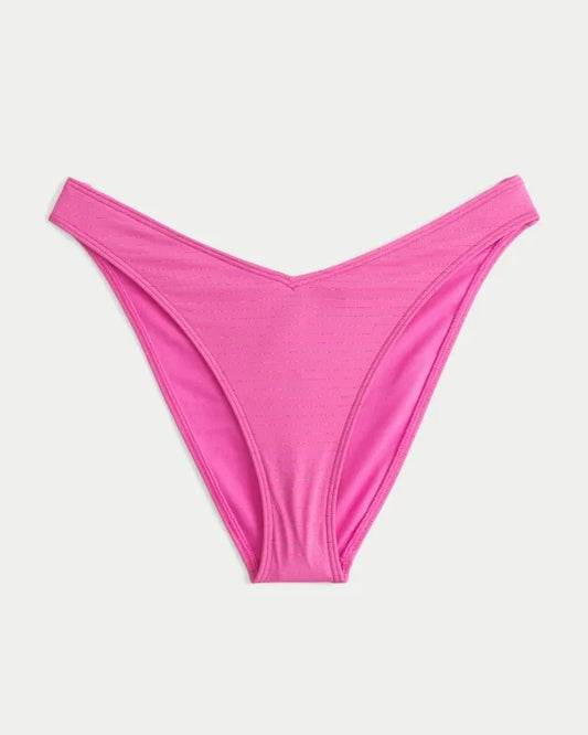 Shimmer Stripe Cheeky Bikini Bottom