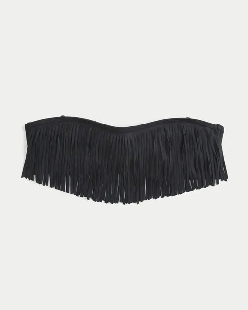 Fringe Bandeau Bikini Top