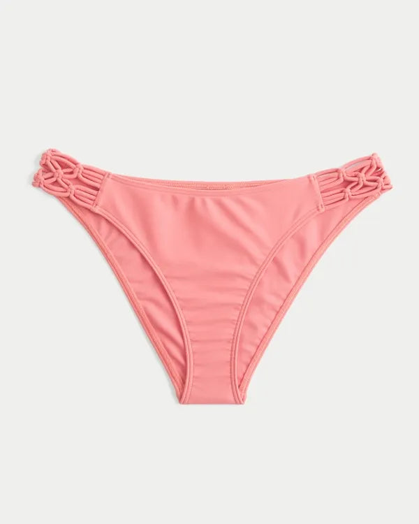 Macrame High-Leg Cheeky Bikini Bottom