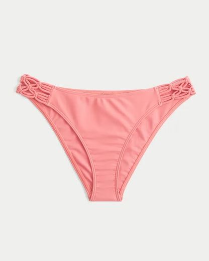 Macrame High-Leg Cheeky Bikini Bottom