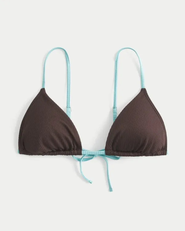 Rib Over-the-Shoulder Bikini Top