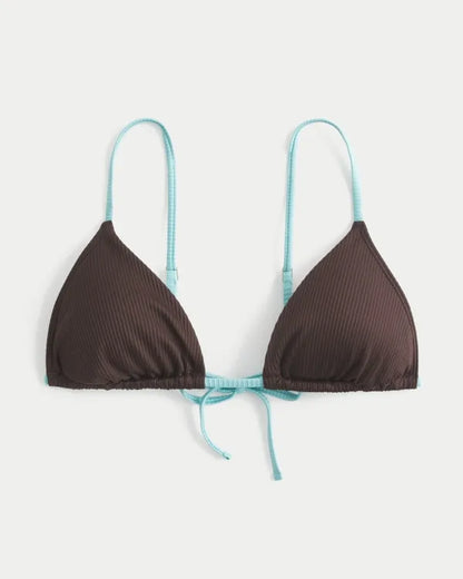 Rib Over-the-Shoulder Bikini Top