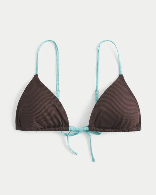 Rib Over-the-Shoulder Bikini Top