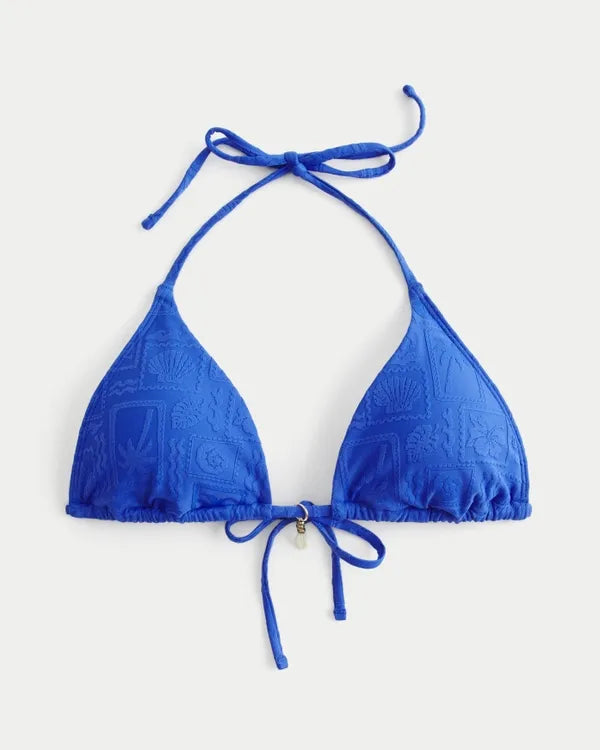 Jacquard Multi-Way Triangle Bikini Top
