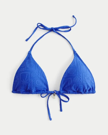 Jacquard Multi-Way Triangle Bikini Top