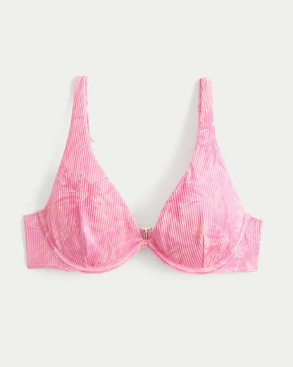 Rib High Apex Underwire Bikini Top