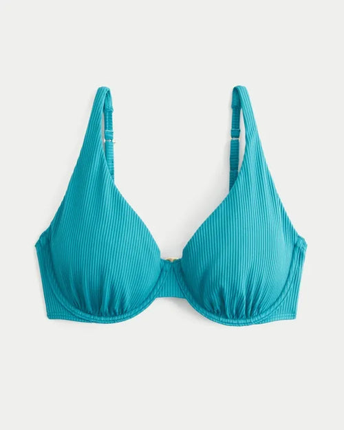 Curvy Rib High Apex Underwire Bikini Top