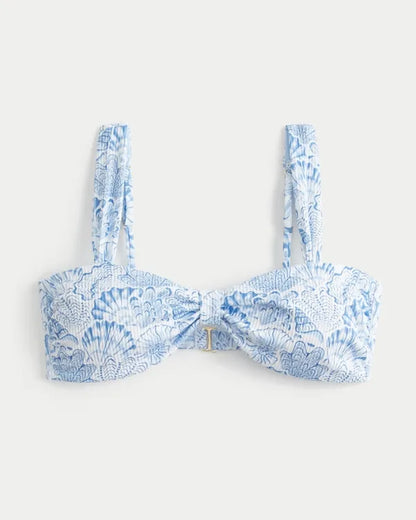 Rib Sweetheart Scoop Bikini Top