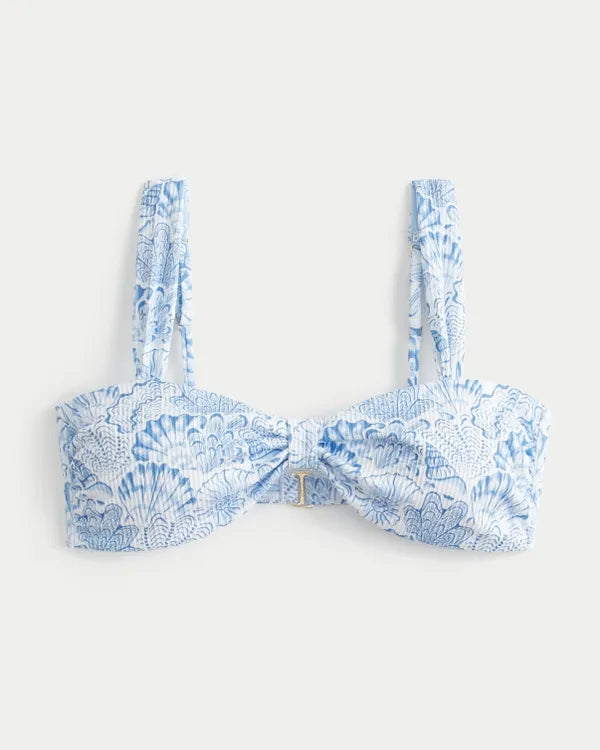 Rib Sweetheart Scoop Bikini Top