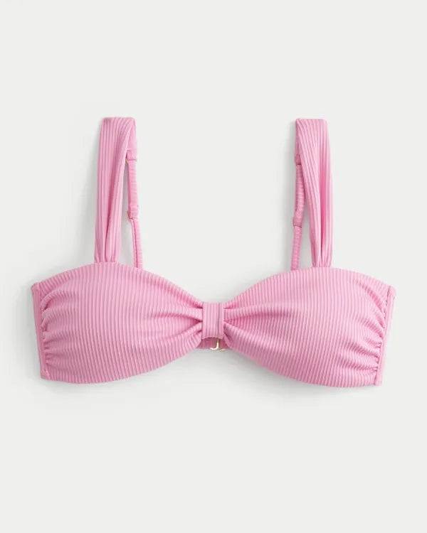 Rib Sweetheart Scoop Bikini Top