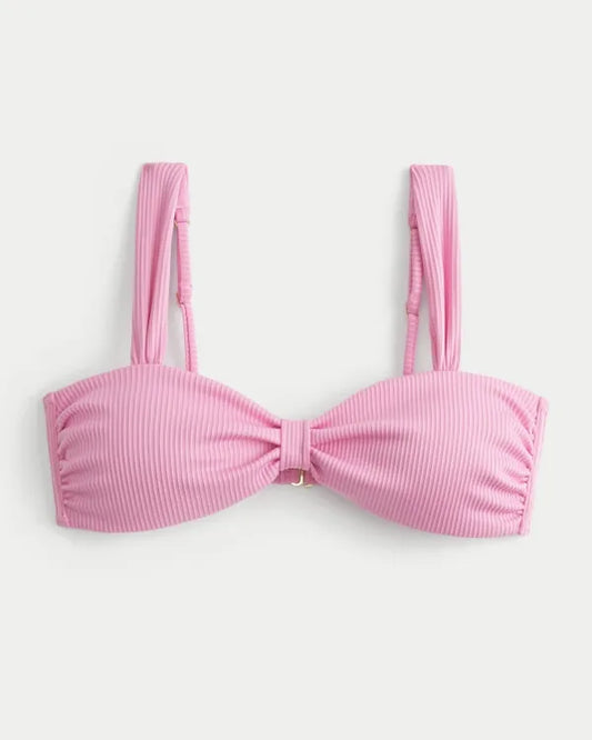Rib Sweetheart Scoop Bikini Top