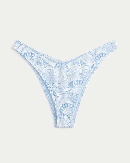 Rib High-Leg Cheekiest Bikini Bottom