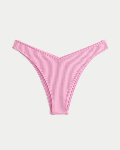 Rib High-Leg Cheekiest Bikini Bottom