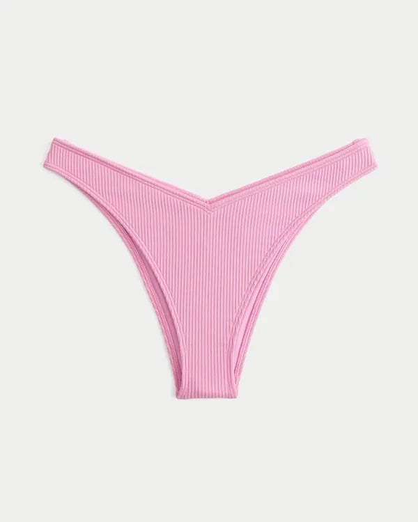 Rib High-Leg Cheekiest Bikini Bottom