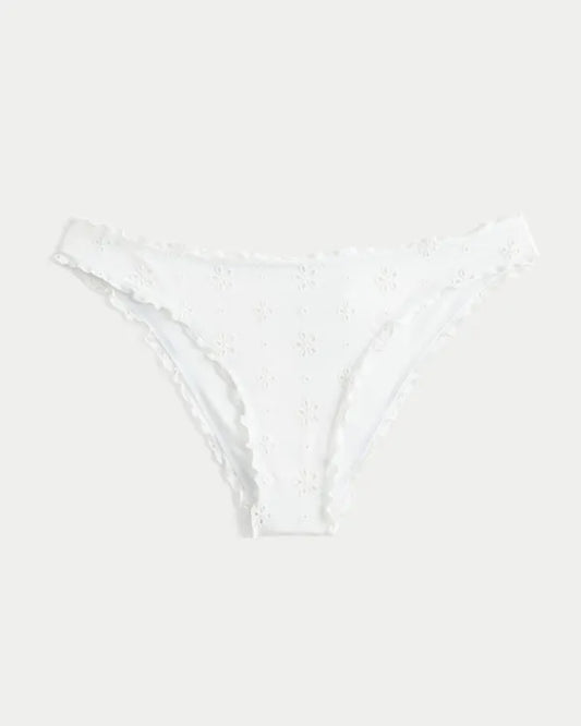 Lettuce Edge Eyelet Cheeky Bikini Bottom