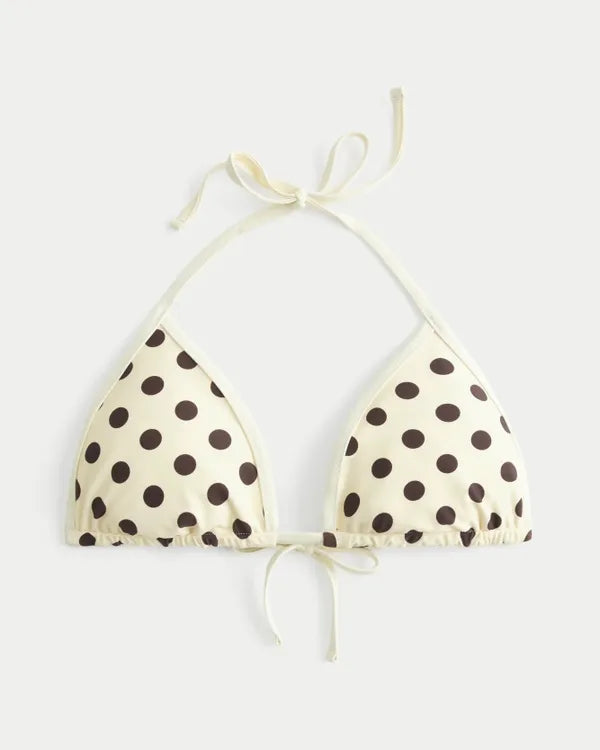 Reversible Pop Binding Triangle Bikini Top