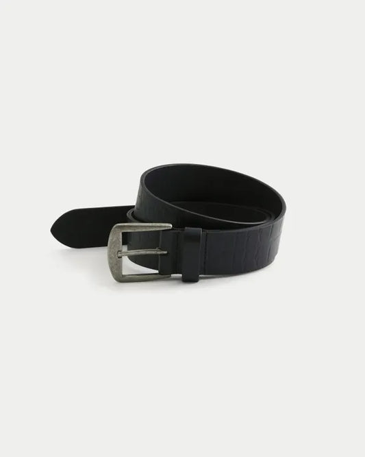 Textured Leather Belt