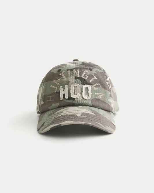 Logo Graphic Camo Baseball Hat