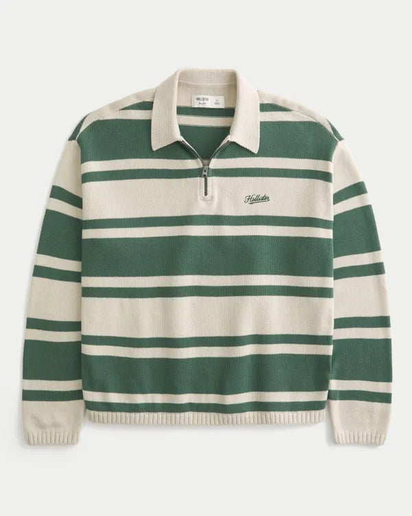 Boxy Logo Sweater Polo