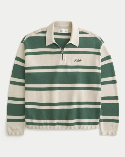 Boxy Logo Sweater Polo