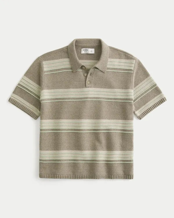Boxy Sweater Polo