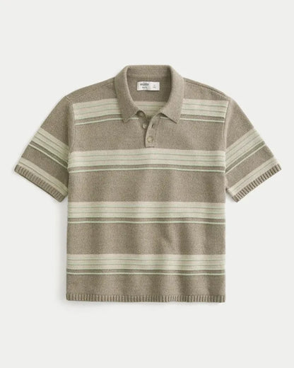 Boxy Sweater Polo