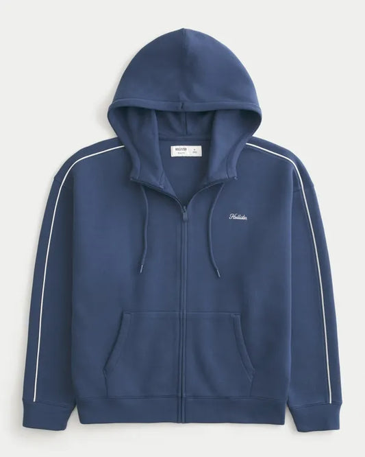 Boxy Everyday Cooling Zip-Up Snorkel Hoodie