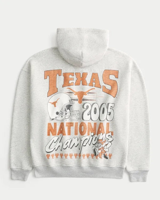 Boxy University of Texas at Austin Longhorns Graphic Hoodie