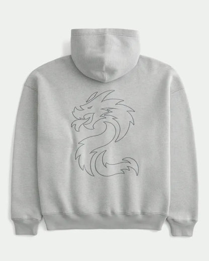 Boxy Toyota Supra Graphic Zip-Up Hoodie