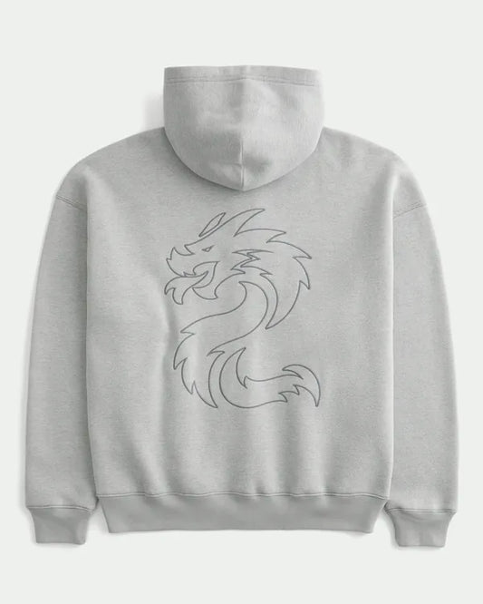 Boxy Toyota Supra Graphic Zip-Up Hoodie