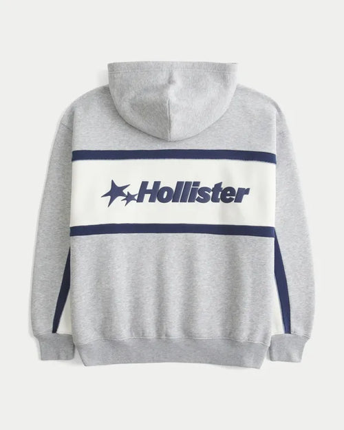 Boxy Logo Graphic Hoodie