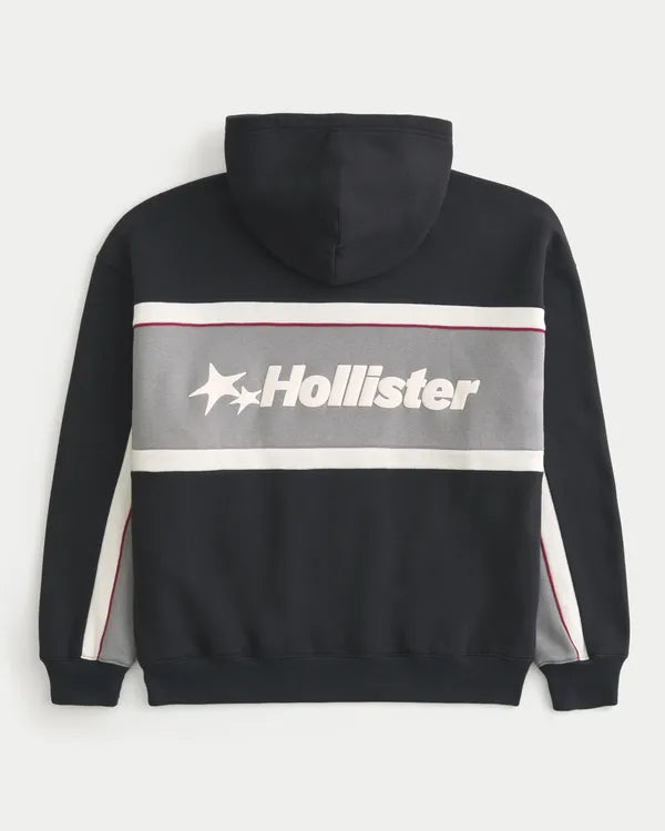 Boxy Logo Graphic Hoodie