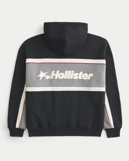 Boxy Logo Graphic Hoodie