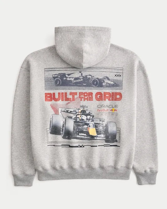 Hollister Feel Good Boxy Oracle Red Bull Racing Graphic Hoodie