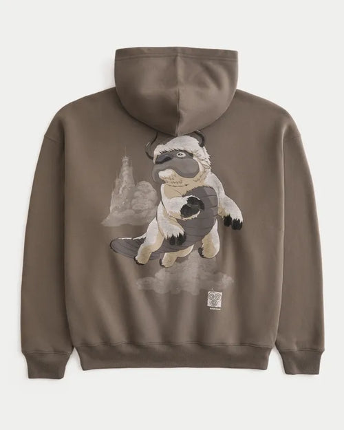 Boxy Avatar The Last Airbender Graphic Hoodie