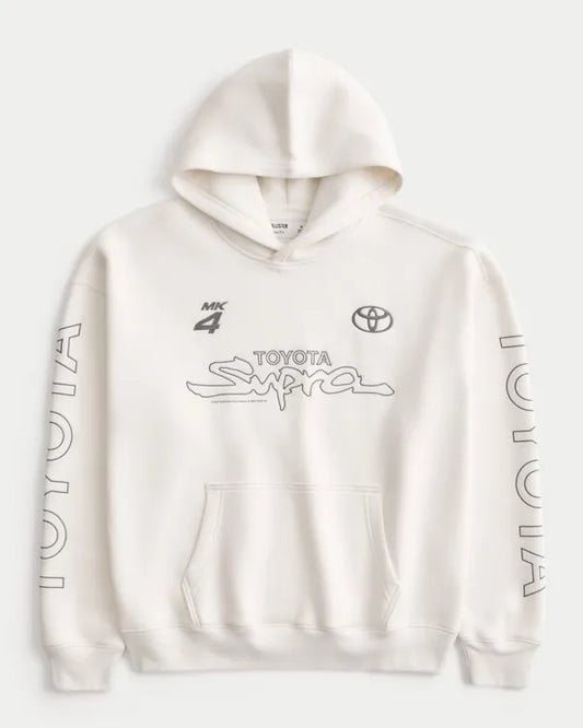 Boxy Toyota Supra Graphic Hoodie