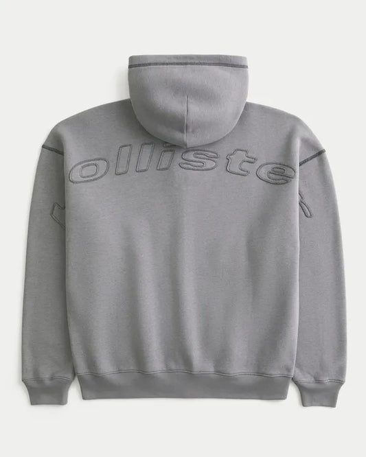 Boxy Zip-Up Hoodie