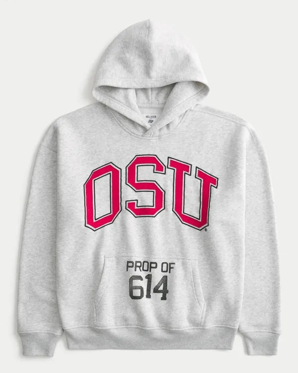 Boxy The Ohio State University Buckeyes Graphic Hoodie
