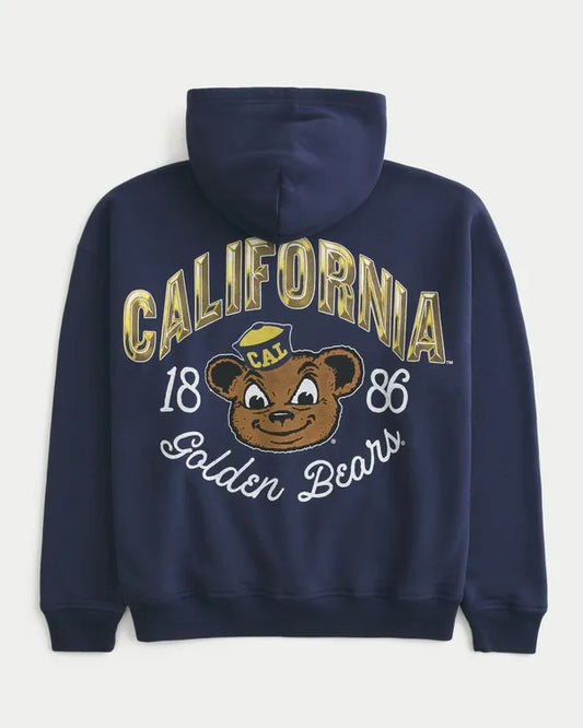 Boxy University of California Golden Bears Graphic Hoodie