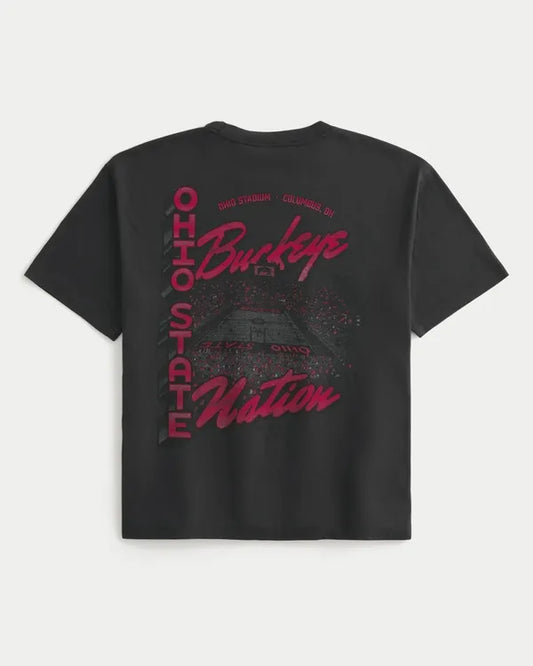 Boxy The Ohio State University Buckeyes Graphic Tee